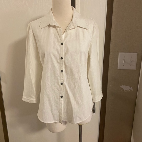 Rafaella Tops - Classic button down blouse